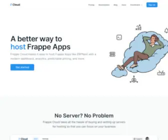Frappecloud.com(Frappe Cloud) Screenshot