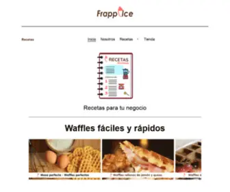 Frappicecoffee.com(Recetas para tu negocio) Screenshot