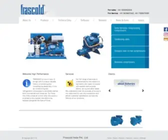 Frascoldindia.com(Semi-hermetic Compressors for HVACR projects) Screenshot