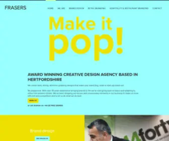 Frasers.Design(Frasers a creative design and branding agency in Hertfordshire) Screenshot