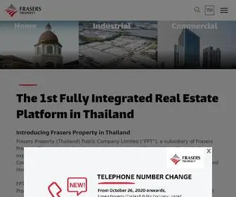 Frasersproperty.co.th(Frasers Property Thailand) Screenshot