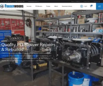 Fraserwoods.ca(Hydrovac & Vacuum Truck PD Blowers) Screenshot