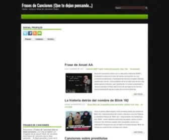 Frases-DE-Canciones.org(Frases de Canciones (Que te dejan pensando...)) Screenshot