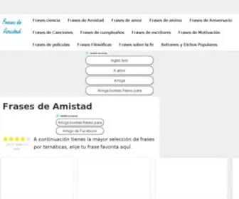 Frasesamorcortas.com(▷ Más de 500 Frases de amistad para dedicar) Screenshot