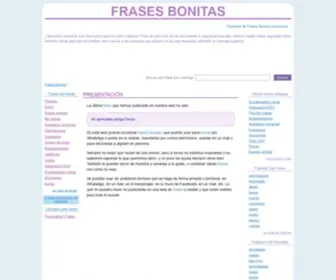 Frasesbonitas.com.es(Frases bonitas) Screenshot