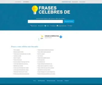 Frasescelebresde.com(Buscador de frases y citas célebres) Screenshot