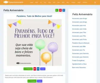 Frasesdeaniversario.com.br(Frases de Aniversário) Screenshot