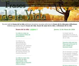 Frasesdelavida.net(Frases de la Vida) Screenshot