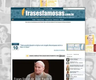Frasesfamosas.com.br(As melhores Frases Famosas de sempre selecionadas por Frases Famosas .com.br) Screenshot