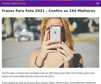 Frasesparafotos.com.br(Frases Para FotoConfira as 164 Melhores Para Postar) Screenshot