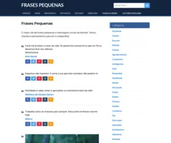 Frasespequenas.com.br(Frases Curtas e Bonitas) Screenshot