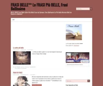 Frasibelle.net(FRASI BELLE^^ Le FRASI Più BELLE) Screenshot