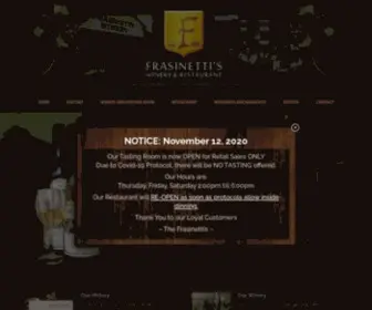 Frasinetti.com(Sacramento's Winery) Screenshot