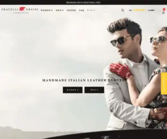 Fratelli-Orsini.com(Leather Gloves Handmade in Italy) Screenshot