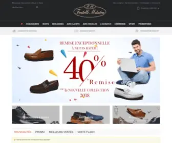 Fratellimitatou.com(Vente en ligne de chaussures pour hommes 100% cuir Tunisie) Screenshot