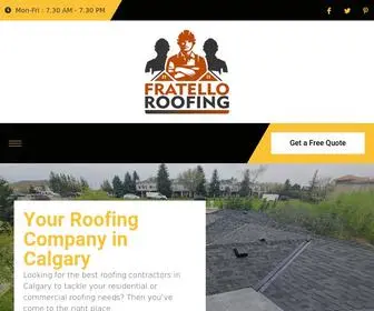 Fratelloroofing.ca(Finest Roofing Contractors in Calgary) Screenshot