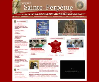 Fraternite-Sainte-Perpetue.com(Fraternité Sainte) Screenshot