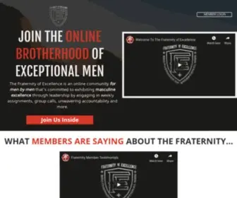 Fraternityofexcellence.com(Fraternityofexcellence) Screenshot