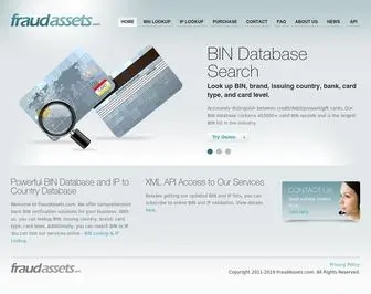 Fraudassets.com(Bank Identification Number (BIN) Database) Screenshot