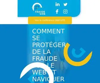 Fraudeweb.com(Tout pour se protéger de la fraude sur le web) Screenshot