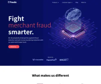 Fraudio.com(Payment Fraud and AML Solutions) Screenshot