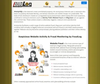 Fraudlog.com(Fraud Tracking) Screenshot