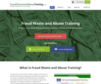 Fraudwasteandabusetraining.com(Medicare Fraud Waste and Abuse Training) Screenshot