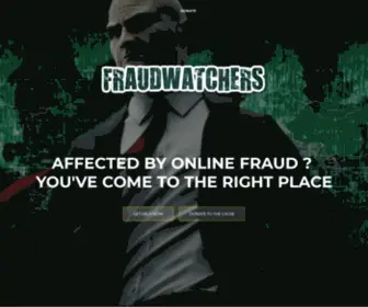 Fraudwatchers.net(Find Online Anti Fraud Help) Screenshot