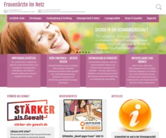 Frauenaerzte-IM-Netz.de(Frauenärzte im Netz) Screenshot