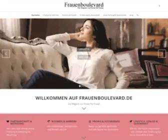 Frauenboulevard.de(Das Magazin Frauenboulevard) Screenshot