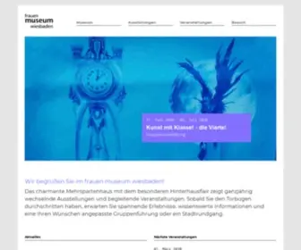 Frauenmuseum-Wiesbaden.de(Kunst.Kultur.Geschichte seit 1984) Screenshot