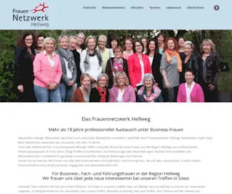 Frauennetzwerk-Hellweg.de(Netzwerk der Unternehmerinnen im Kreis Soest) Screenshot