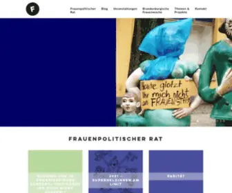 Frauenpolitischer-Rat.de(Frauenpolitischer Rat Land Brandenburg e.V) Screenshot