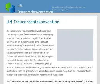 Frauenrechtskonvention.de(UN-Frauenrechtskonvention) Screenshot