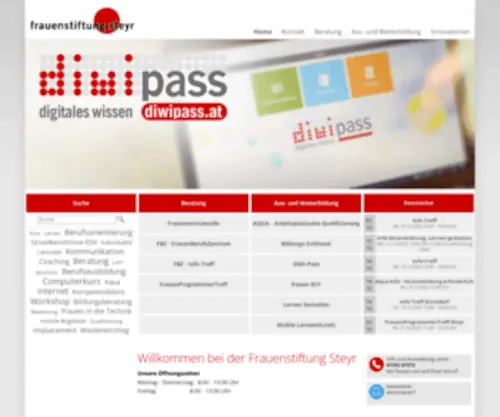 Frauenstiftung.at(Die Frauenstiftung Steyr bietet für Frauen und Betriebe der Region entscheidende Vorteile) Screenshot