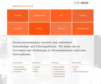 Frauenunternehmen.de(FrauenUnternehmen) Screenshot