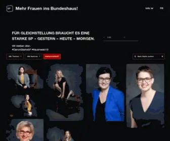 Frauenwahl19.ch(Mehr Frauen ins Bundeshaus) Screenshot