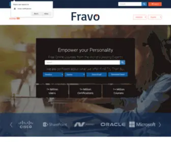 Fravo.com(All in One Solution of Certification Exams) Screenshot