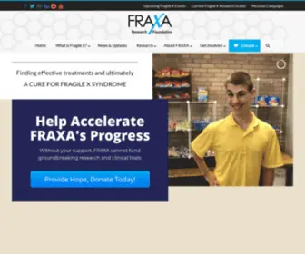 Fraxa.org(FRAXA Research Foundation) Screenshot