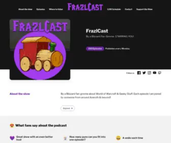 Frazlcast.com(World of warcraft) Screenshot