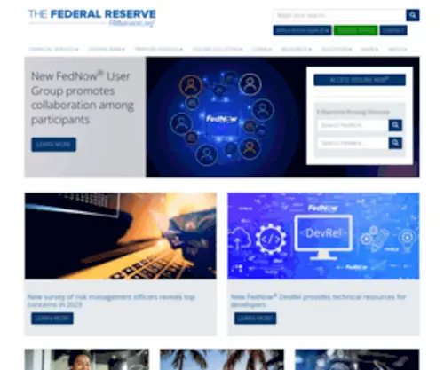 FRbservices.org(The Federal Reserve) Screenshot