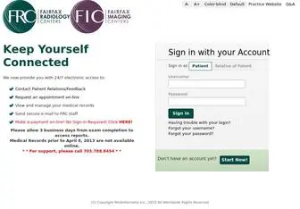 FRcforpatients.com(Our Patient Portal) Screenshot