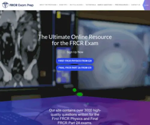 FRcrexamprep.co.uk(FRCR Practice Questions) Screenshot