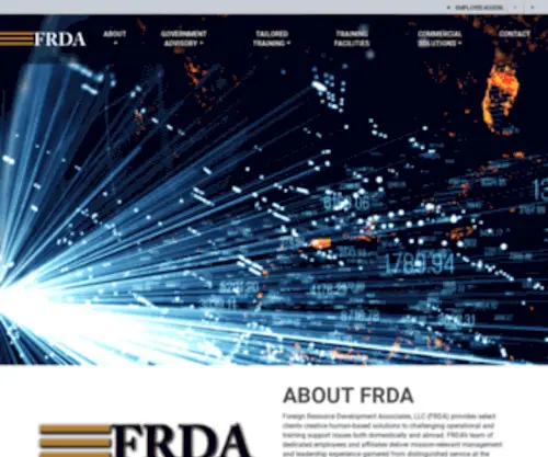 Frda.com(Foreign Resource Development Associates) Screenshot