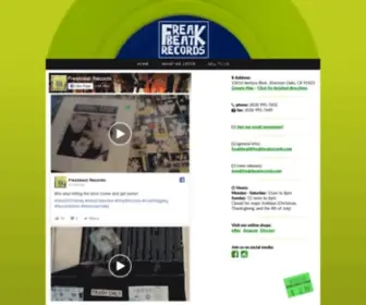 Freakbeatrecords.com(Freakbeat records) Screenshot