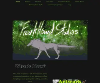 Freakhoundstudios.com(FreakHound Studios) Screenshot