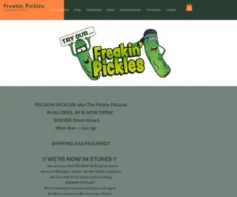 Freakinpickles.com(Homemade Pickles) Screenshot