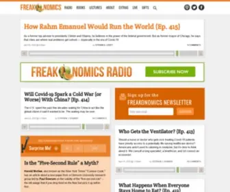 Freakonomics.com(The hidden side of everything) Screenshot