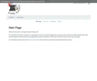Freakyexhibits.net(Що) Screenshot