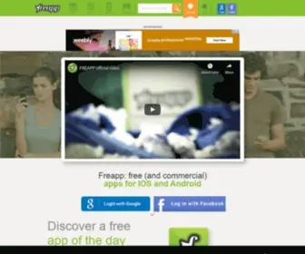 Freapp.com(The free APP social network) Screenshot